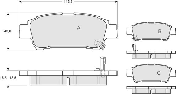 Procodis France PF1368 - Bremžu uzliku kompl., Disku bremzes autospares.lv