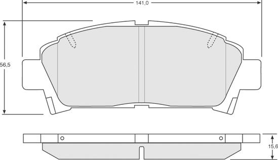 Procodis France PF1363 - Bremžu uzliku kompl., Disku bremzes www.autospares.lv