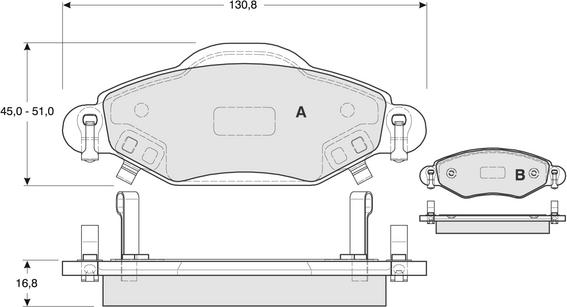 Kawe 81517 - Bremžu uzliku kompl., Disku bremzes autospares.lv