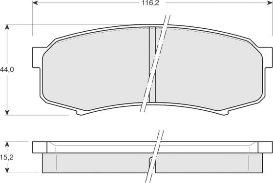 Procodis France PF1383 - Brake Pad Set, disc brake www.autospares.lv