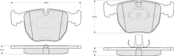 Procodis France PF1323 - Bremžu uzliku kompl., Disku bremzes www.autospares.lv