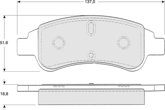 Procodis France PF1327 - Тормозные колодки, дисковые, комплект www.autospares.lv