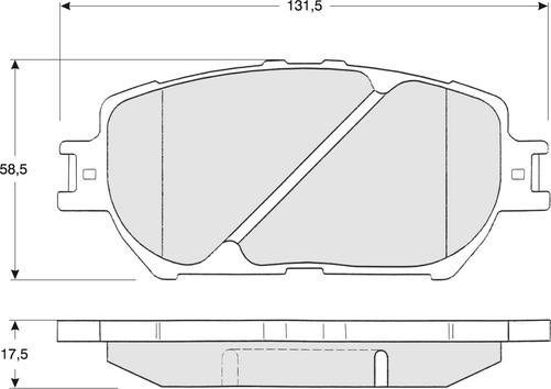 Procodis France PF1370 - Brake Pad Set, disc brake www.autospares.lv