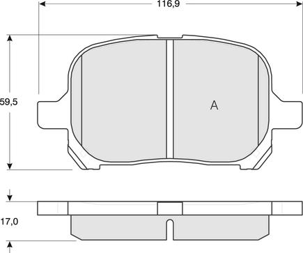 Procodis France PF1373 - Brake Pad Set, disc brake www.autospares.lv