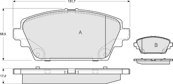 Procodis France PF1294 - Bremžu uzliku kompl., Disku bremzes autospares.lv