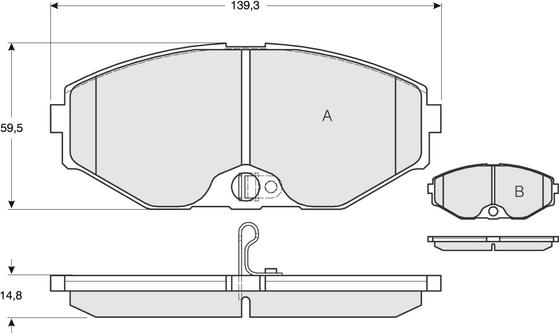 Patron PBP1682 - Тормозные колодки, дисковые, комплект www.autospares.lv