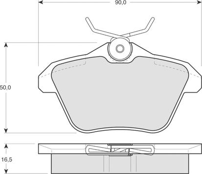 Procodis France PF1268 - Тормозные колодки, дисковые, комплект www.autospares.lv