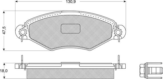 Procodis France PF1215 - Bremžu uzliku kompl., Disku bremzes www.autospares.lv