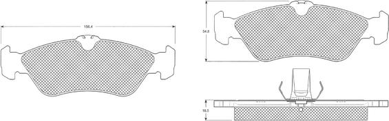 Procodis France PF1232 - Тормозные колодки, дисковые, комплект www.autospares.lv