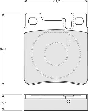 Akebono AN-4380K - Bremžu uzliku kompl., Disku bremzes www.autospares.lv