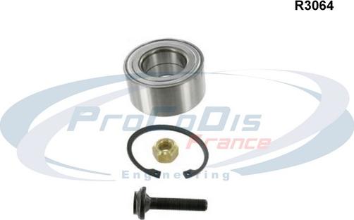 Procodis France R3064 - Подшипник ступицы колеса, комплект www.autospares.lv