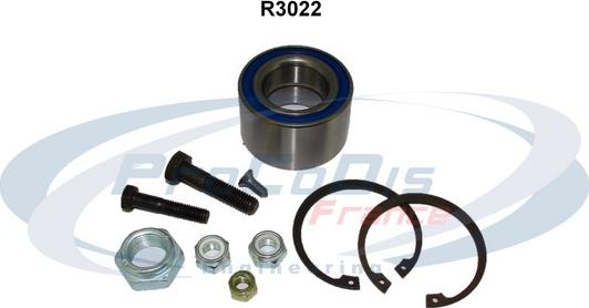 Procodis France R3022 - Wheel hub, bearing Kit www.autospares.lv