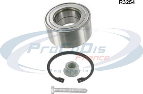 Procodis France R3254 - Подшипник ступицы колеса, комплект www.autospares.lv