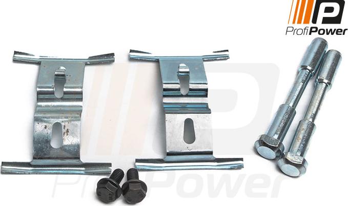 ProfiPower 9B1096 - Piederumu komplekts, Disku bremžu uzlikas www.autospares.lv