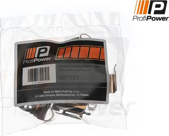 ProfiPower 9B1093 - Accessory Kit for disc brake Pads www.autospares.lv