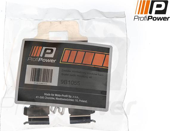 ProfiPower 9B1055 - Piederumu komplekts, Disku bremžu uzlikas www.autospares.lv