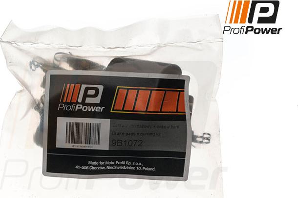 ProfiPower 9B1072 - Accessory Kit for disc brake Pads www.autospares.lv