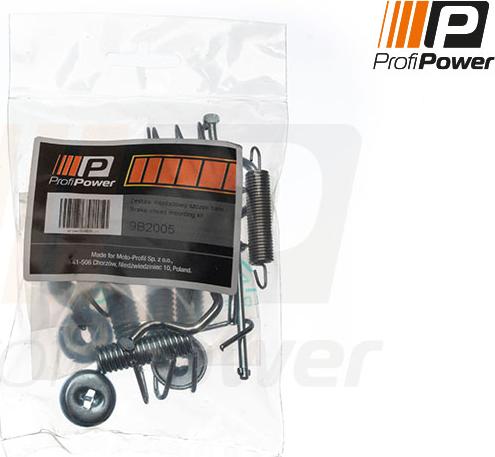 ProfiPower 9B2005 - Piederumu komplekts, Stāvbremzes mehānisma bremžu loks www.autospares.lv