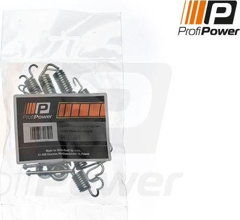 ProfiPower 9B2088 - Piederumu komplekts, Bremžu loki www.autospares.lv