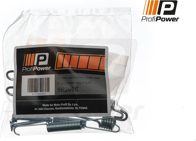 ProfiPower 9B2076 - Piederumu komplekts, Bremžu loki www.autospares.lv