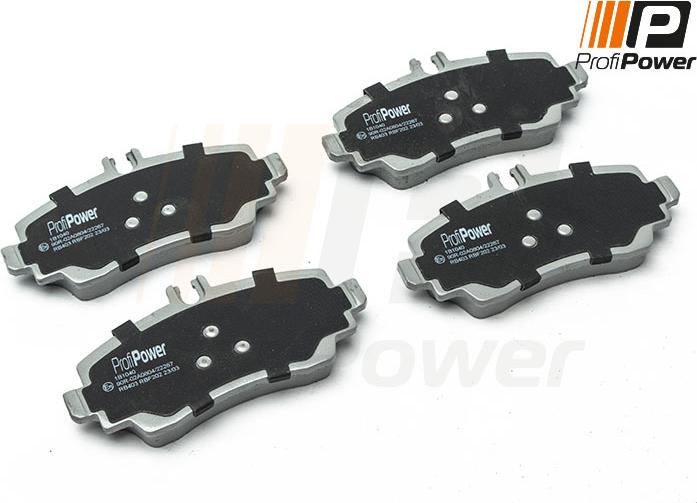 ProfiPower 1B1040 - Тормозные колодки, дисковые, комплект www.autospares.lv