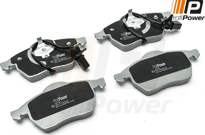 ProfiPower 1B1005 - Brake Pad Set, disc brake www.autospares.lv