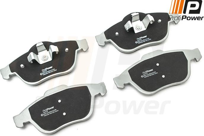 ProfiPower 1B1016 - Тормозные колодки, дисковые, комплект www.autospares.lv