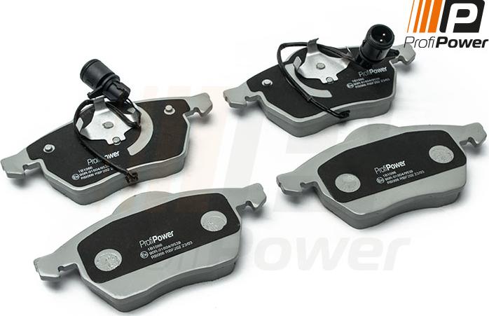 ProfiPower 1B1086 - Brake Pad Set, disc brake www.autospares.lv