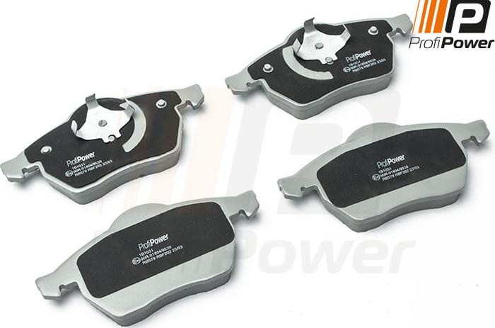 ProfiPower 1B1031 - Brake Pad Set, disc brake www.autospares.lv