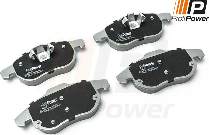 ProfiPower 1B1027 - Brake Pad Set, disc brake www.autospares.lv