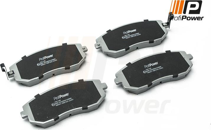 ProfiPower 1B1140 - Brake Pad Set, disc brake www.autospares.lv