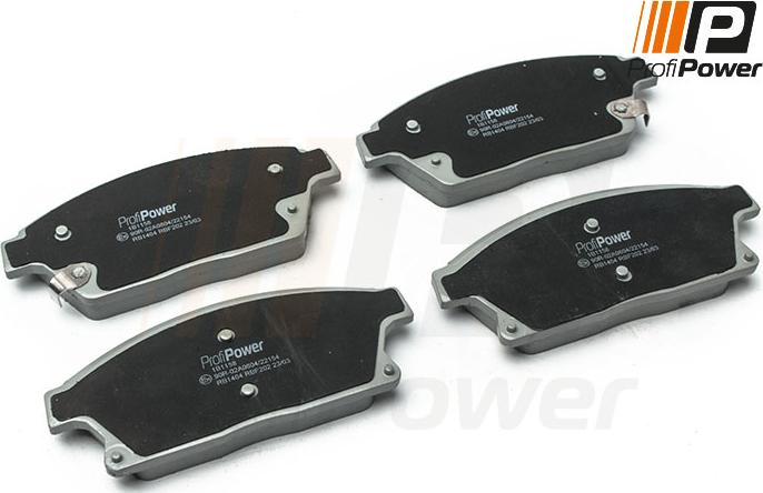 ProfiPower 1B1158 - Brake Pad Set, disc brake www.autospares.lv