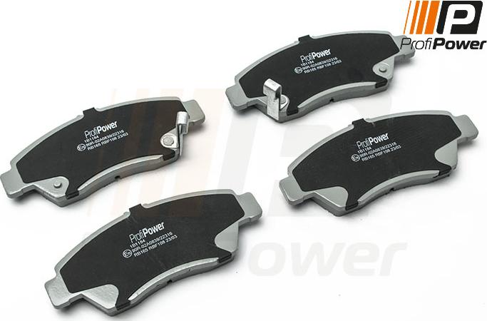 ProfiPower 1B1184 - Brake Pad Set, disc brake www.autospares.lv