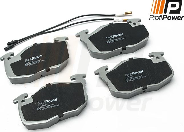 ProfiPower 1B1131 - Тормозные колодки, дисковые, комплект www.autospares.lv