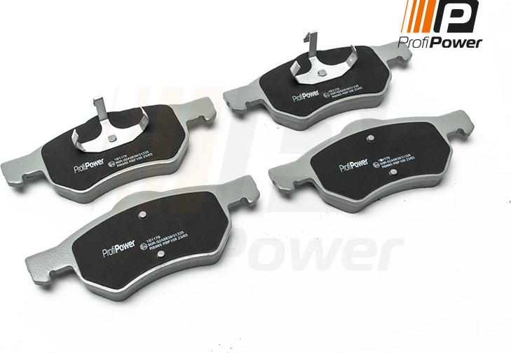 ProfiPower 1B1170 - Brake Pad Set, disc brake www.autospares.lv