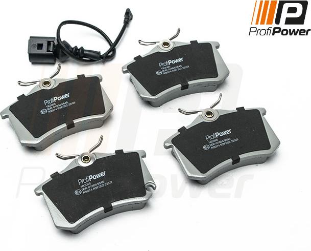 ProfiPower 1B2095 - Brake Pad Set, disc brake www.autospares.lv