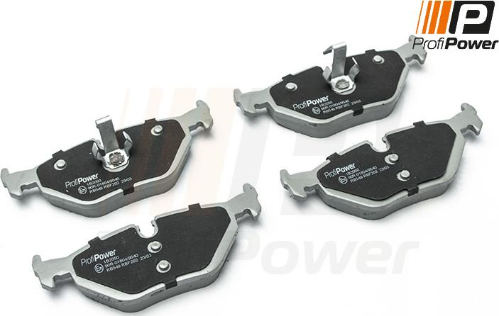 ProfiPower 1B2050 - Brake Pad Set, disc brake www.autospares.lv