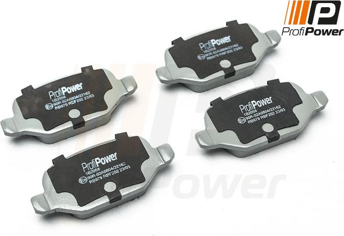 ProfiPower 1B2058 - Bremžu uzliku kompl., Disku bremzes www.autospares.lv