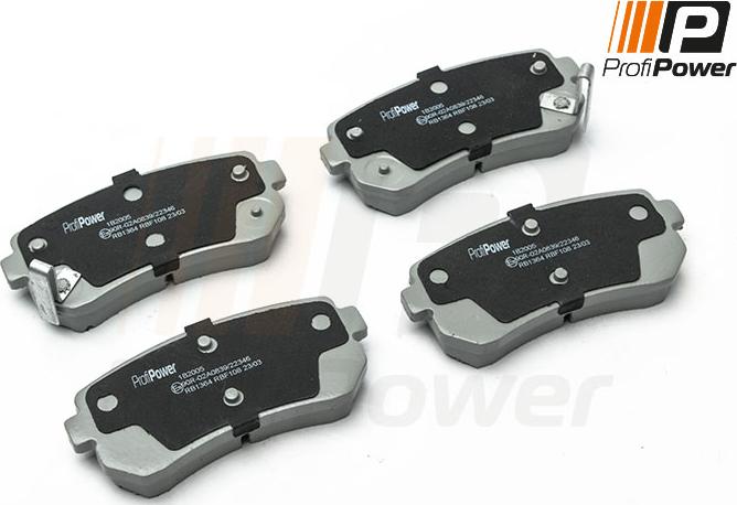 ProfiPower 1B2005 - Brake Pad Set, disc brake www.autospares.lv