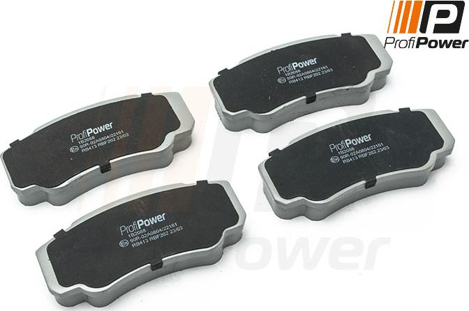 ProfiPower 1B2088 - Brake Pad Set, disc brake www.autospares.lv