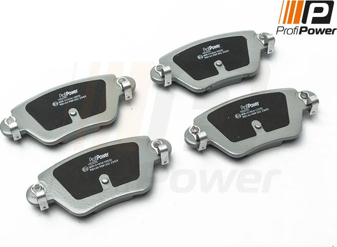 ProfiPower 1B2035 - Brake Pad Set, disc brake www.autospares.lv