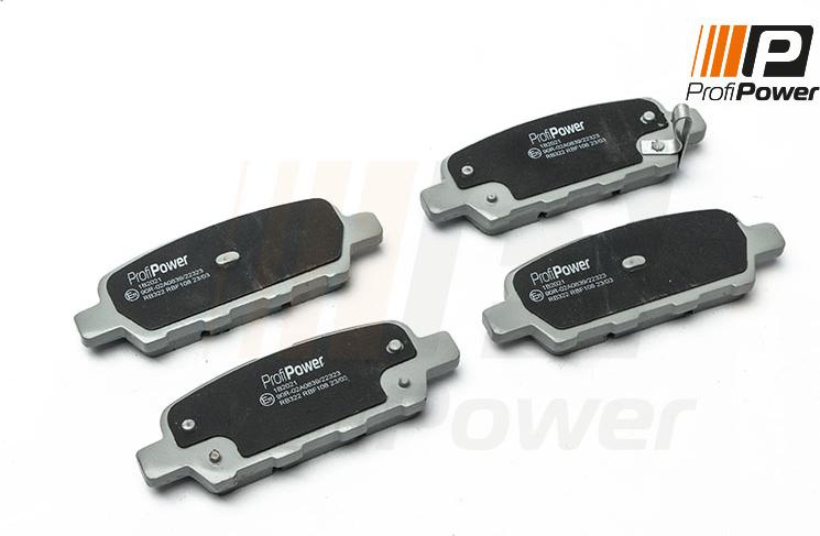 ProfiPower 1B2021 - Brake Pad Set, disc brake www.autospares.lv