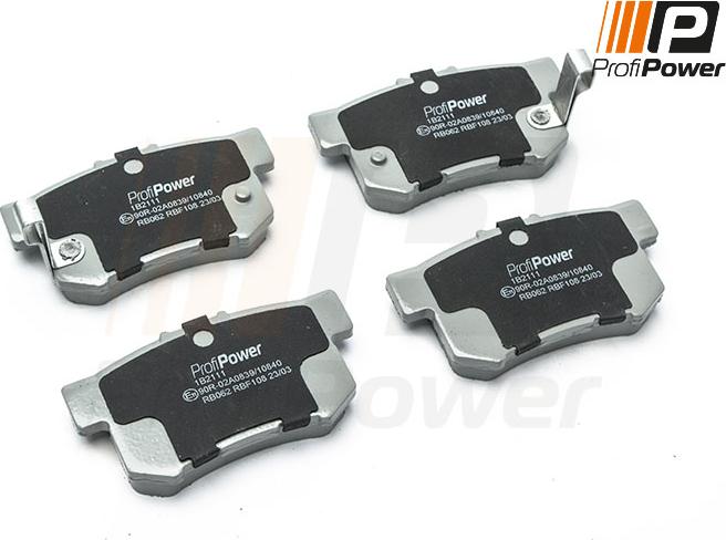 ProfiPower 1B2111 - Brake Pad Set, disc brake www.autospares.lv