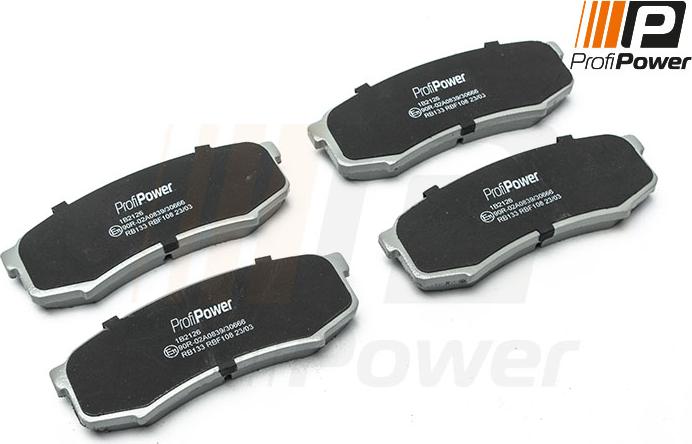 ProfiPower 1B2126 - Brake Pad Set, disc brake www.autospares.lv