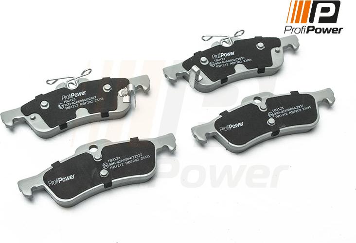 ProfiPower 1B2123 - Brake Pad Set, disc brake www.autospares.lv