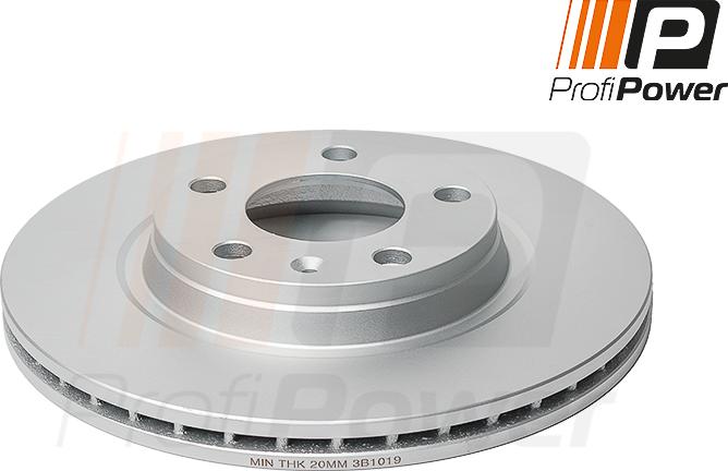 ProfiPower 3B1019 - Brake Disc www.autospares.lv