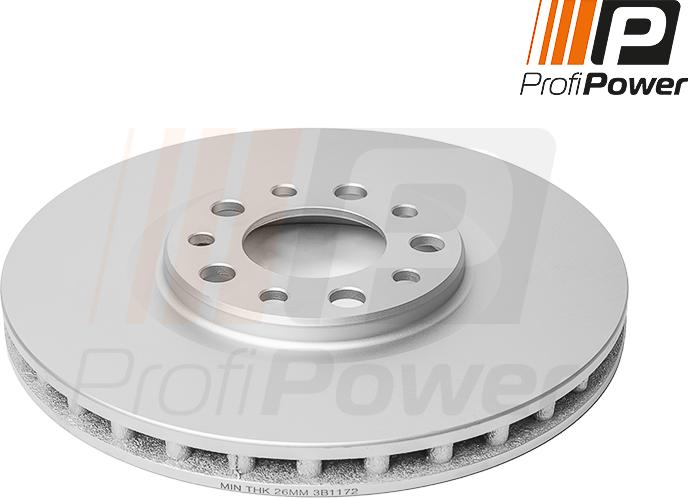 ProfiPower 3B1172 - Bremžu diski www.autospares.lv