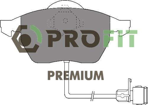 Profit 5005-0590 - Brake Pad Set, disc brake www.autospares.lv