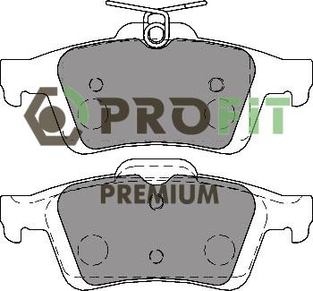 Profit 5005-1931 - Bremžu uzliku kompl., Disku bremzes autospares.lv