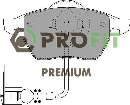 Profit 5005-1463 - Тормозные колодки, дисковые, комплект www.autospares.lv